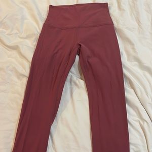 Lululemon maroon full length leggings